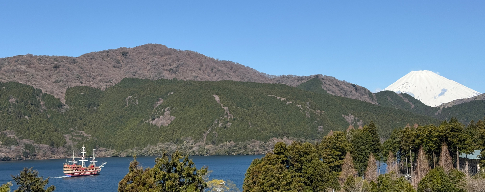 Hakone Landschaft mit Fuji